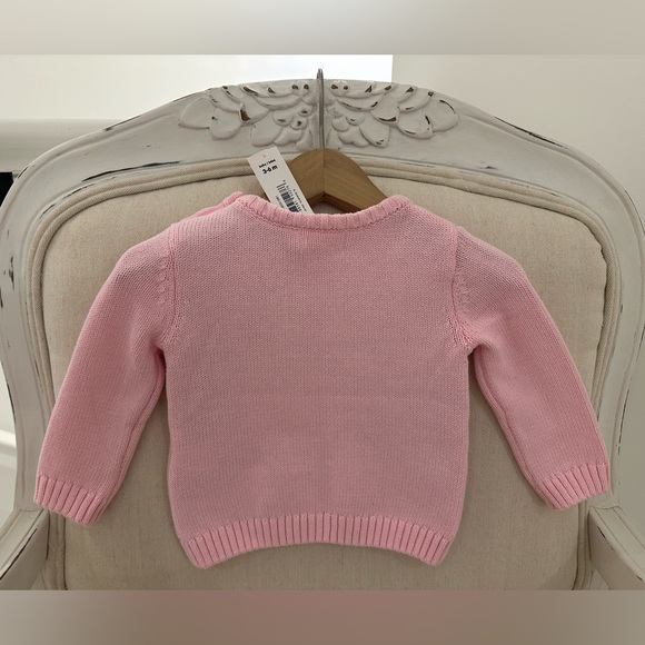 ๐ Baby 3~6 Mth Deer Winter Fawn Sweater With Embroidery Detail - Picture 2 of 5